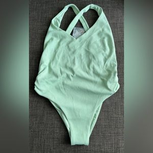 Toluca one piece swimwear eucalyptus size medium long